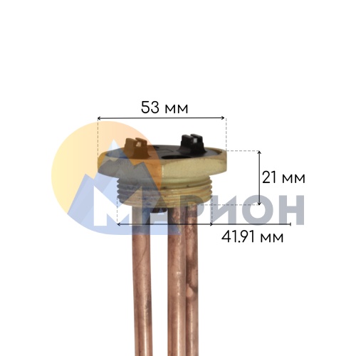 Тэновая группа RDT G1-1/4, L280, под анод M6, 1500Вт 230В ZPN